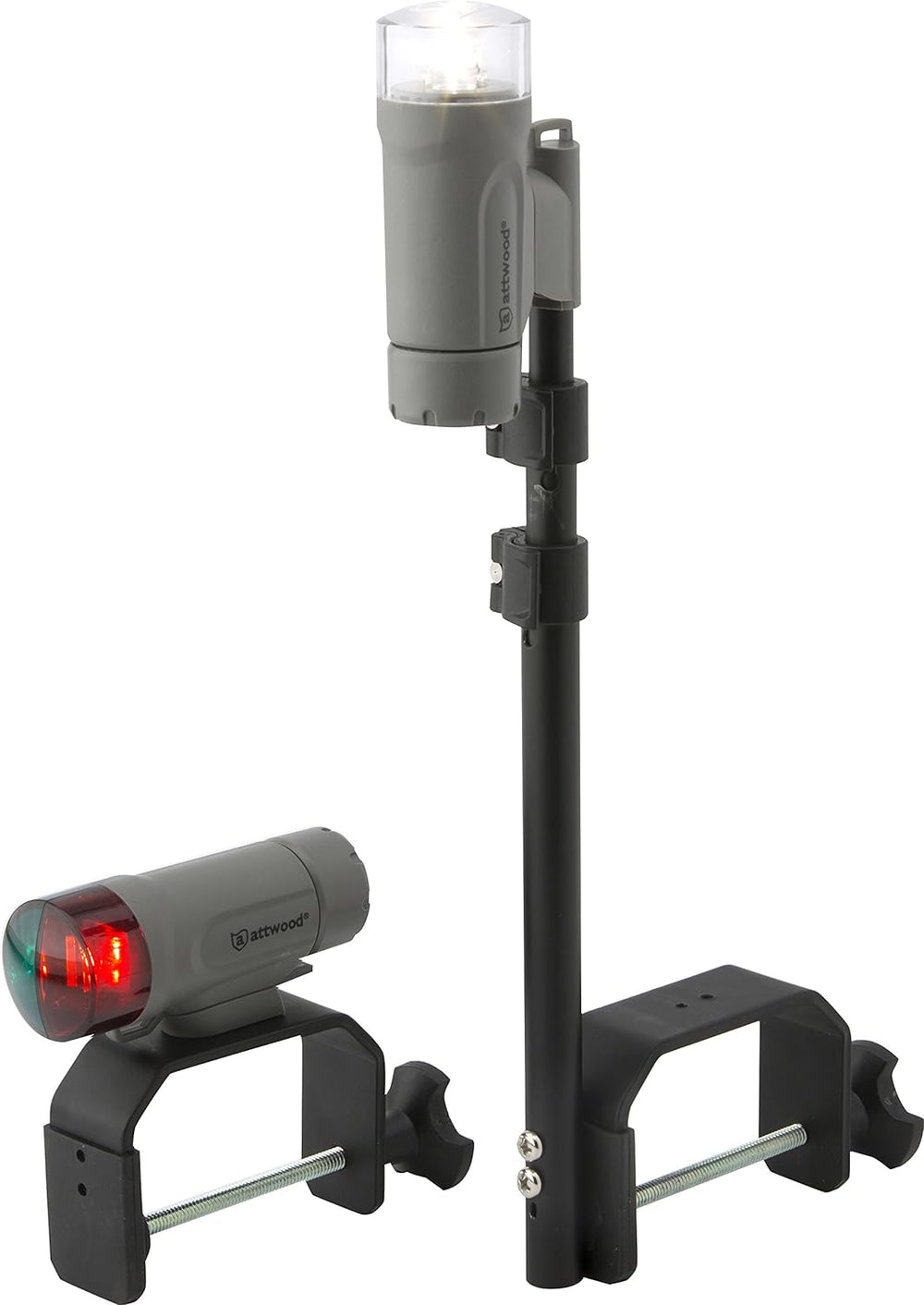 attwood 14190-7 Water-Resistant Portable Clamp-On LED Light Kit with Marine G...