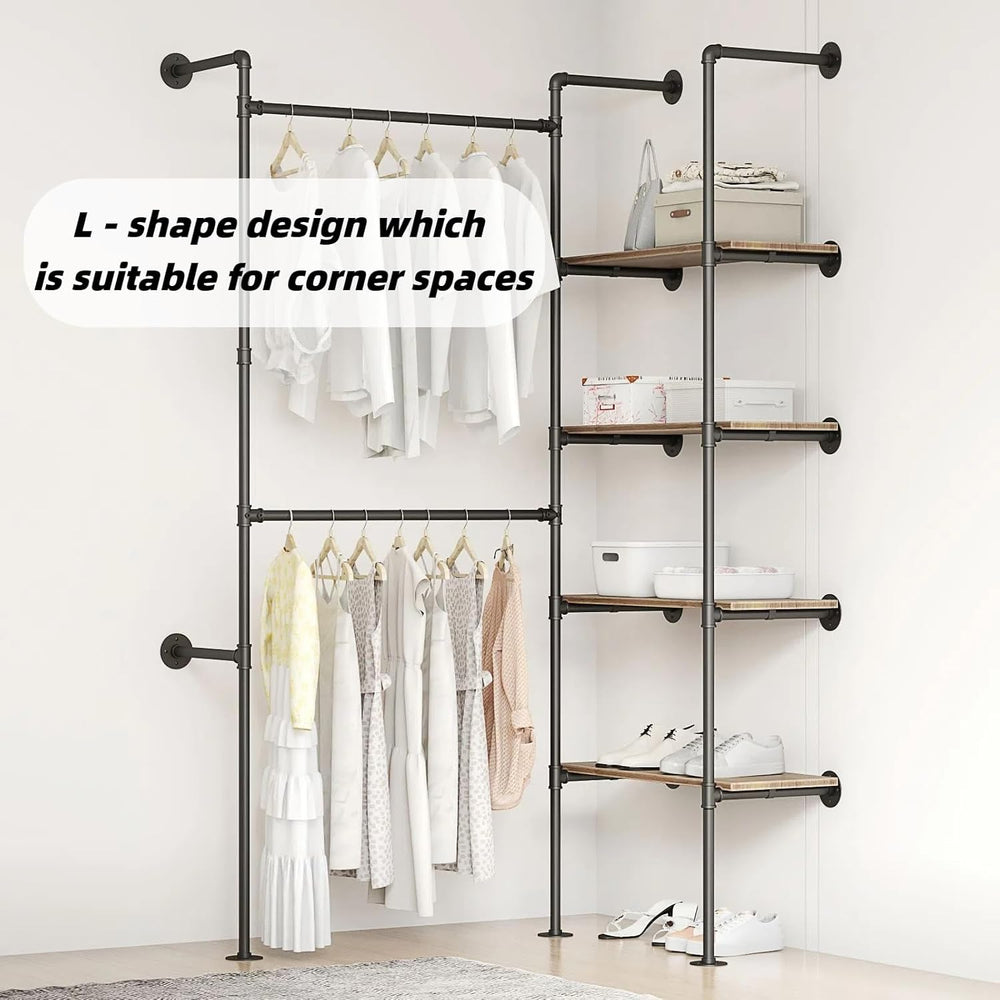 Industrial Pipe Clothing Rack