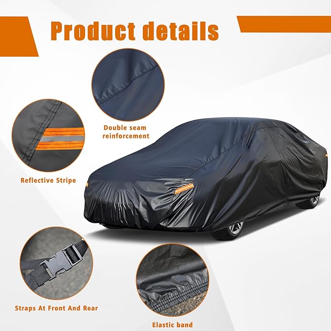 Kayme 7 Layers Car Cover Custom Fit