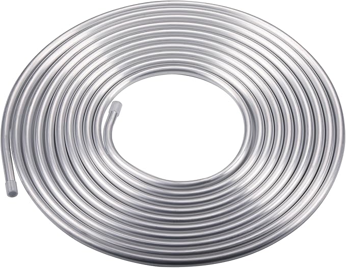 5/8" OD Aluminum Hard Fuel Line Hardline Tube Tubing Coil 25 Feet Roll