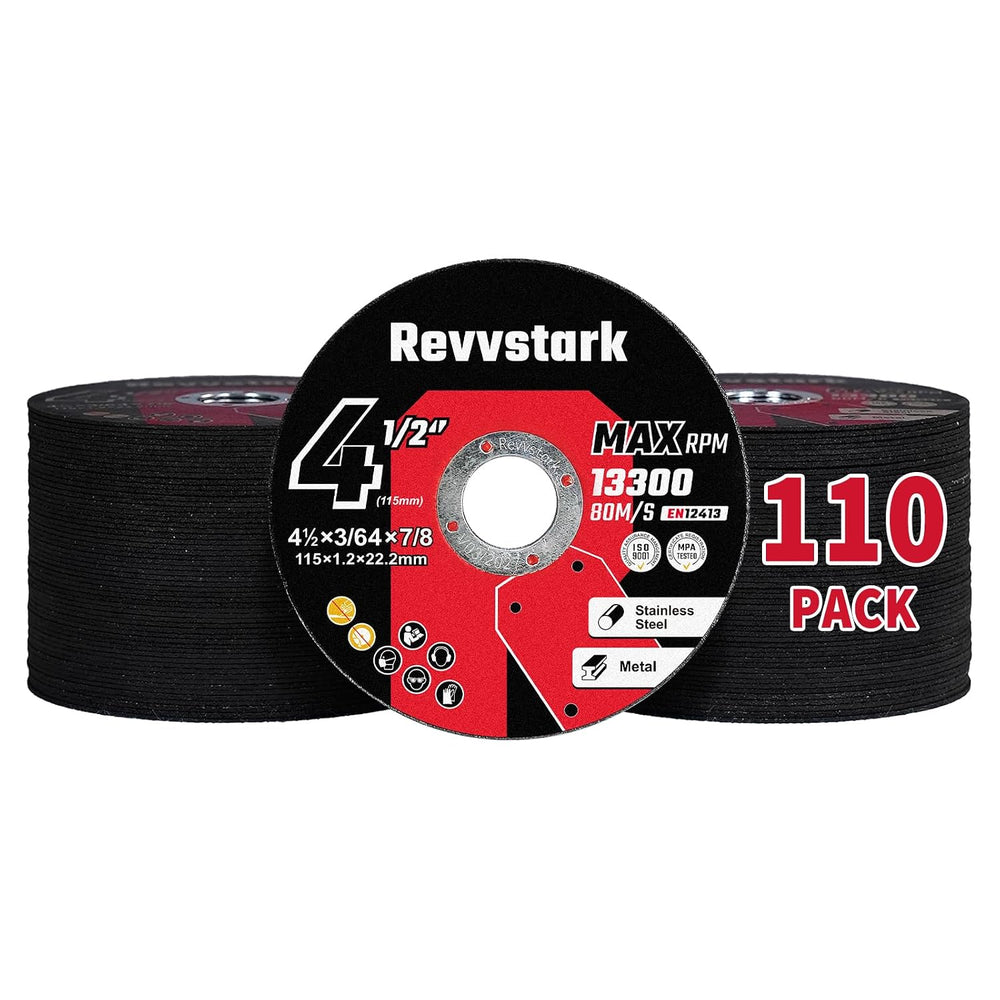 110 PCS Cut Off Wheel 4 1/2 in for Metal & Stainless Steel 7/8"