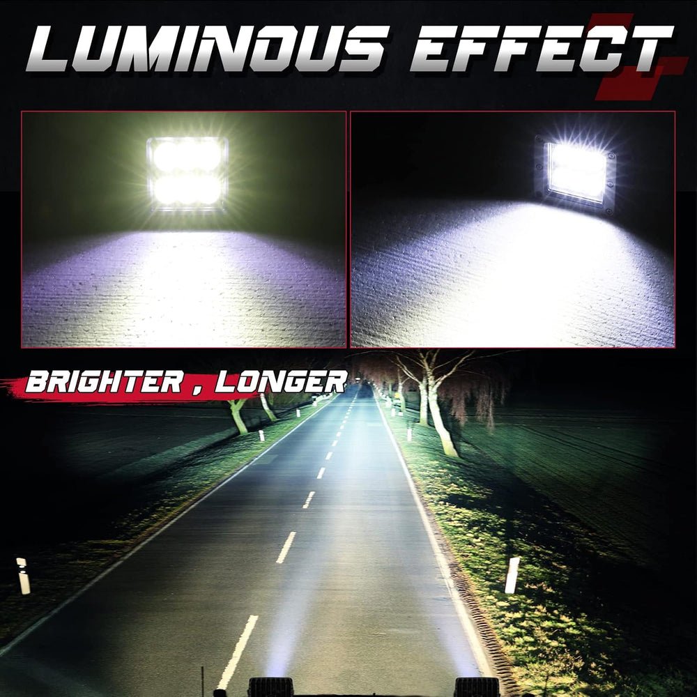 LED Cubes, OFFROADTOWN 3inch 120W CREE LED Pods Driving Lights Cubes Ditch Li...