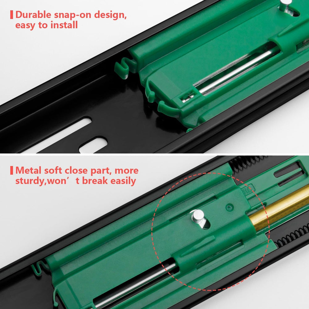 homdiy 10 Pairs 22 Inch Soft Close Drawer Slides Heavy Duty Side Mount