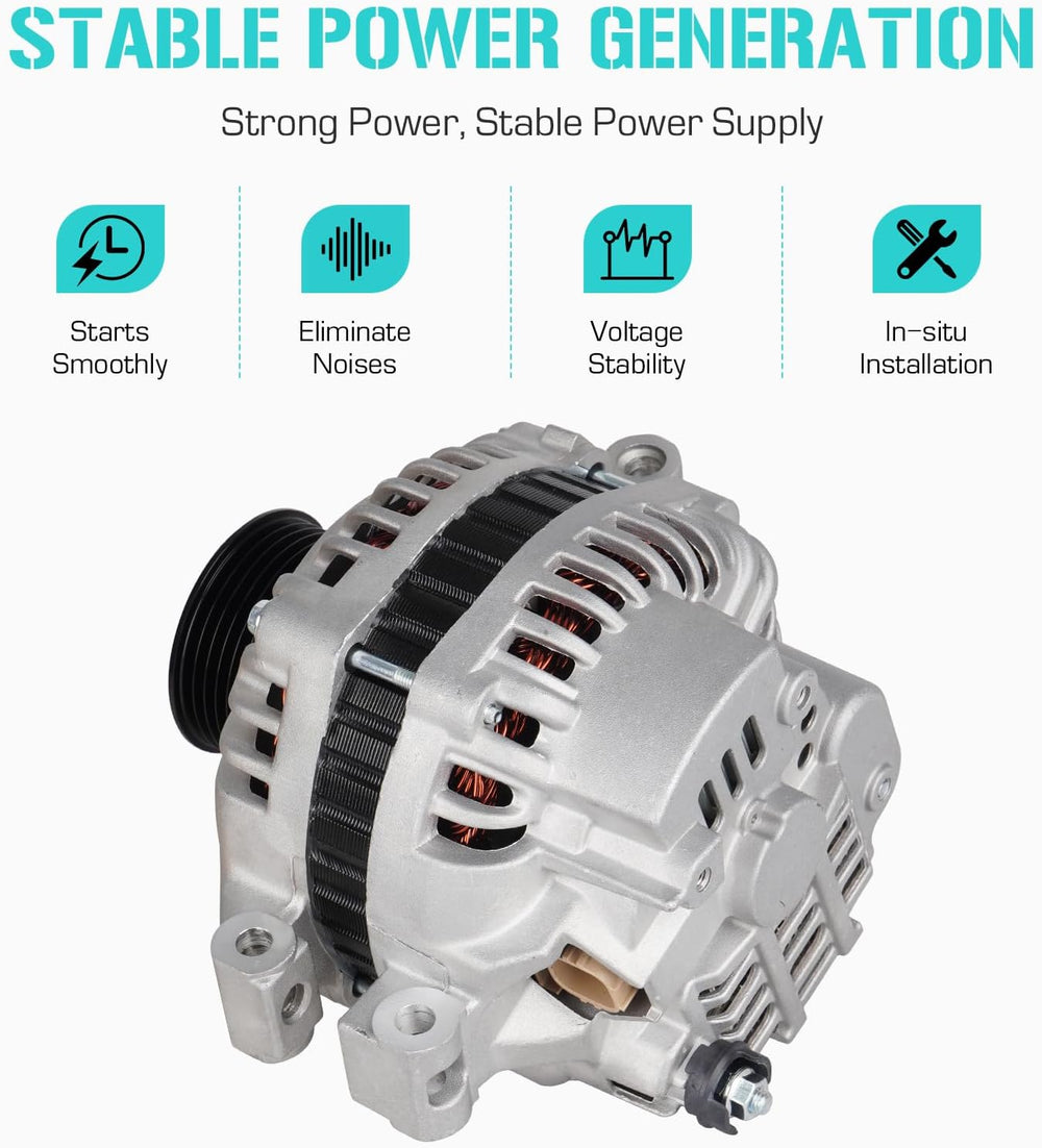 New Alternator Fit for Honda CR-V 2.4 2.4L 2002 2003 2004 2005 2006, Fit for ...