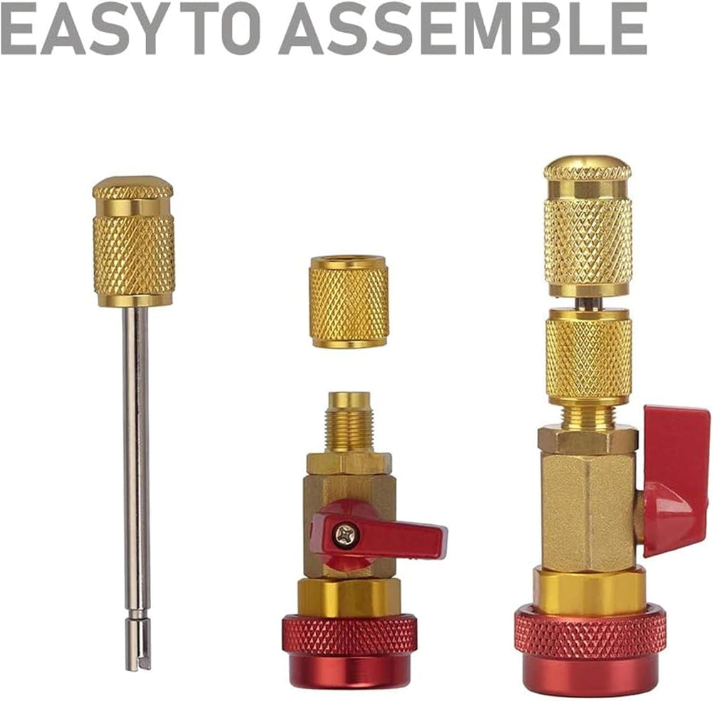 Lichamp Automotive AC R134A R1234YF Valve Core Remover and Installer Tool Set...