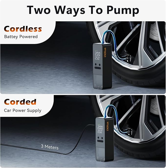 CYCPLUS Tire Inflator Portable Air Compressor