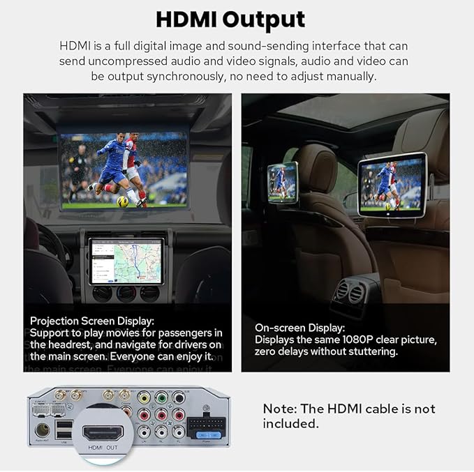 Joying Single Din Touchscreen Radio 10.1 Inch Car Stereo