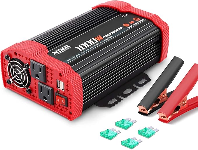 1000W Car Power Inverter, DC 12V to AC 110V Car Inverter