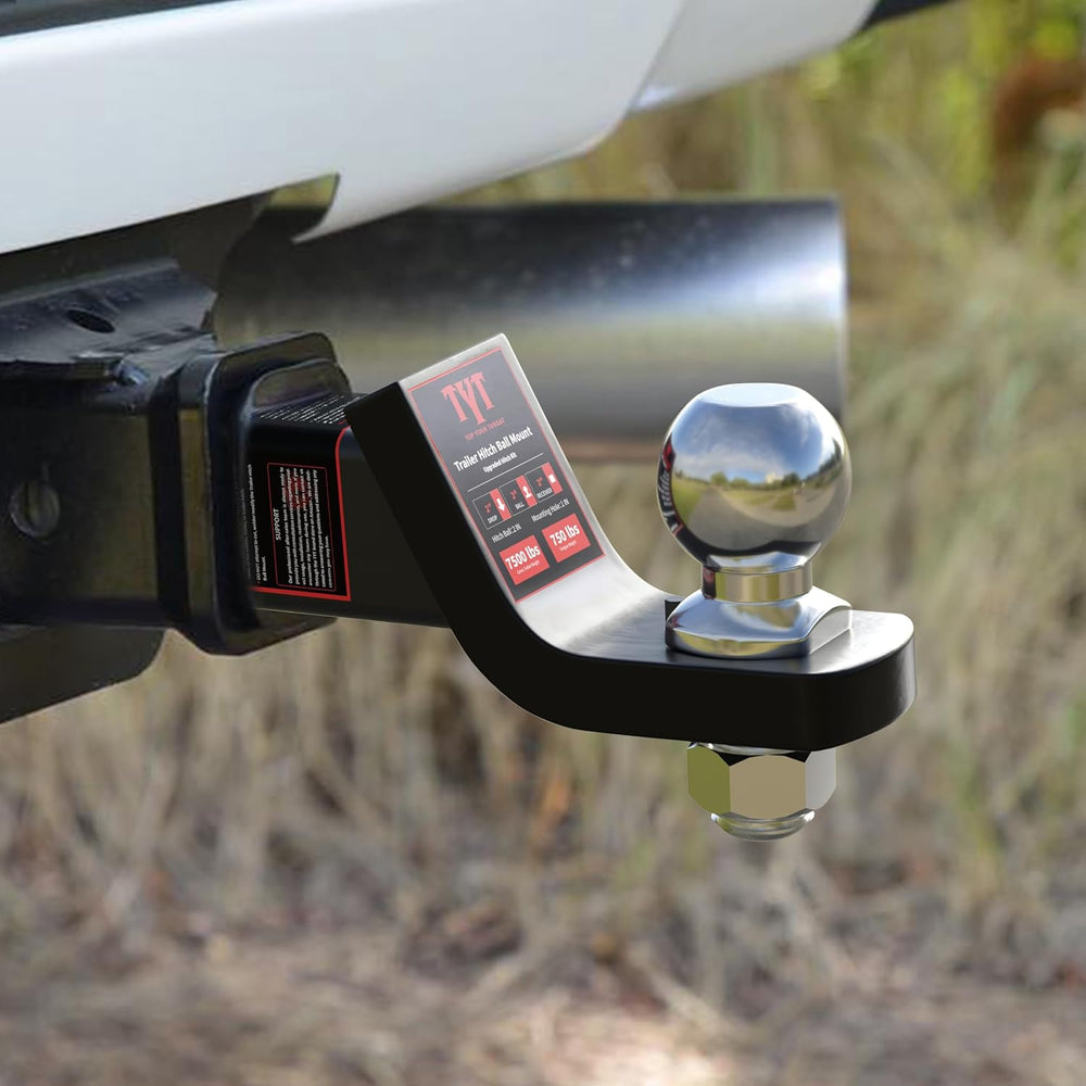 TYT Trailer Hitch Ball Mount with 2 Inch Ball & Pin, Fits 2 Inch Receiver...