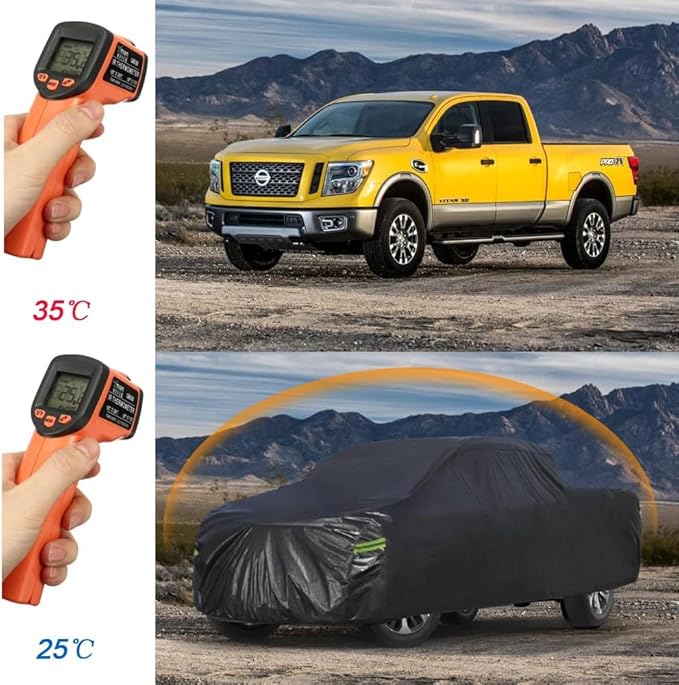 KouKou Truck Cover Waterproof All Weather, 7 Layers Heavy Duty Pickup Truck