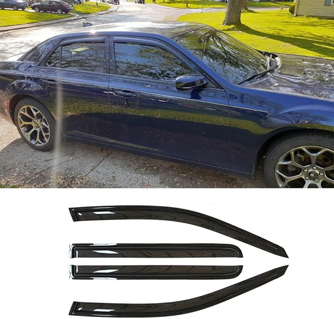 Sunproof Waterproof Side Window Wind Deflector, Window Visor fit (4PCS)