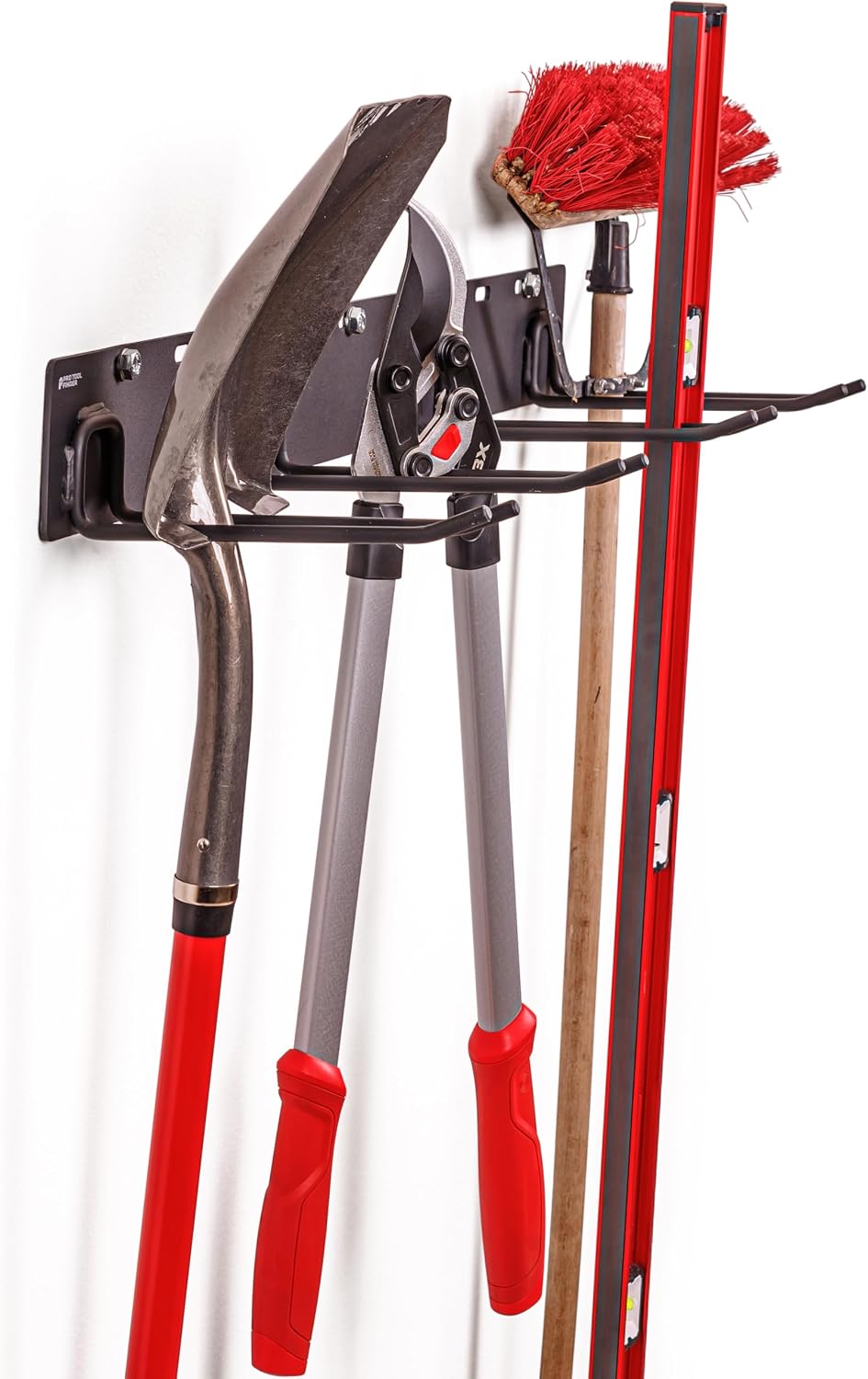 Garage Tool Organizer Wall Mount – Heavy Gauge Steel Rack with Welded Hooks, ...