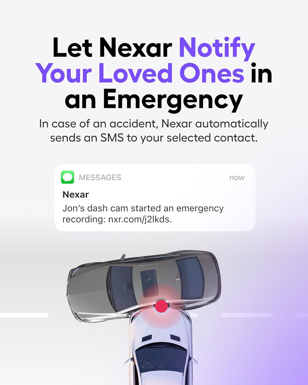 Nexar Beam GPS Dash Cam - 1 Year Nexar App Subscription Included - Unlimited ...