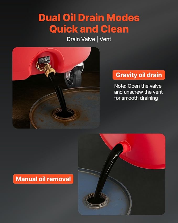 VEVOR 18 Gallon Waste Oil Drain Tank, Industrial Fluid Drain Tank