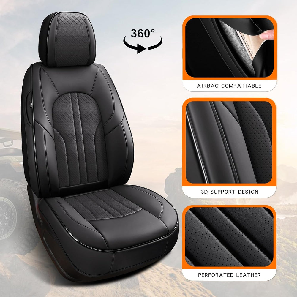 MINGBRON Front Car Seat Covers,Car Seat Protector Waterproof,Seat Covers Fron...