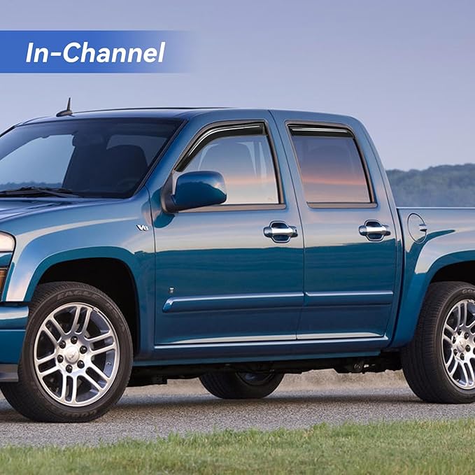 in-Channel Window Visors Rain Guards Shield