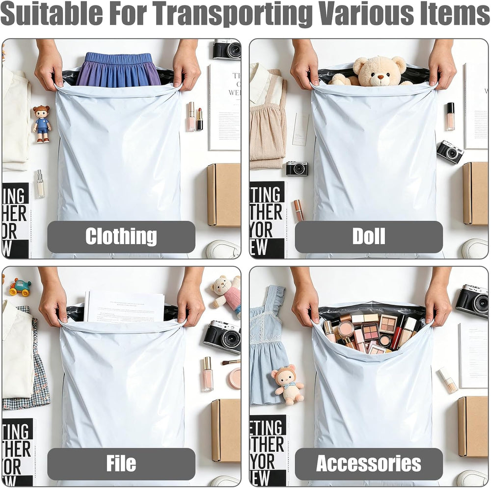 10"x13" Poly Mailers 500Pcs Shipping Bags for Clothes, Strong Adhes...
