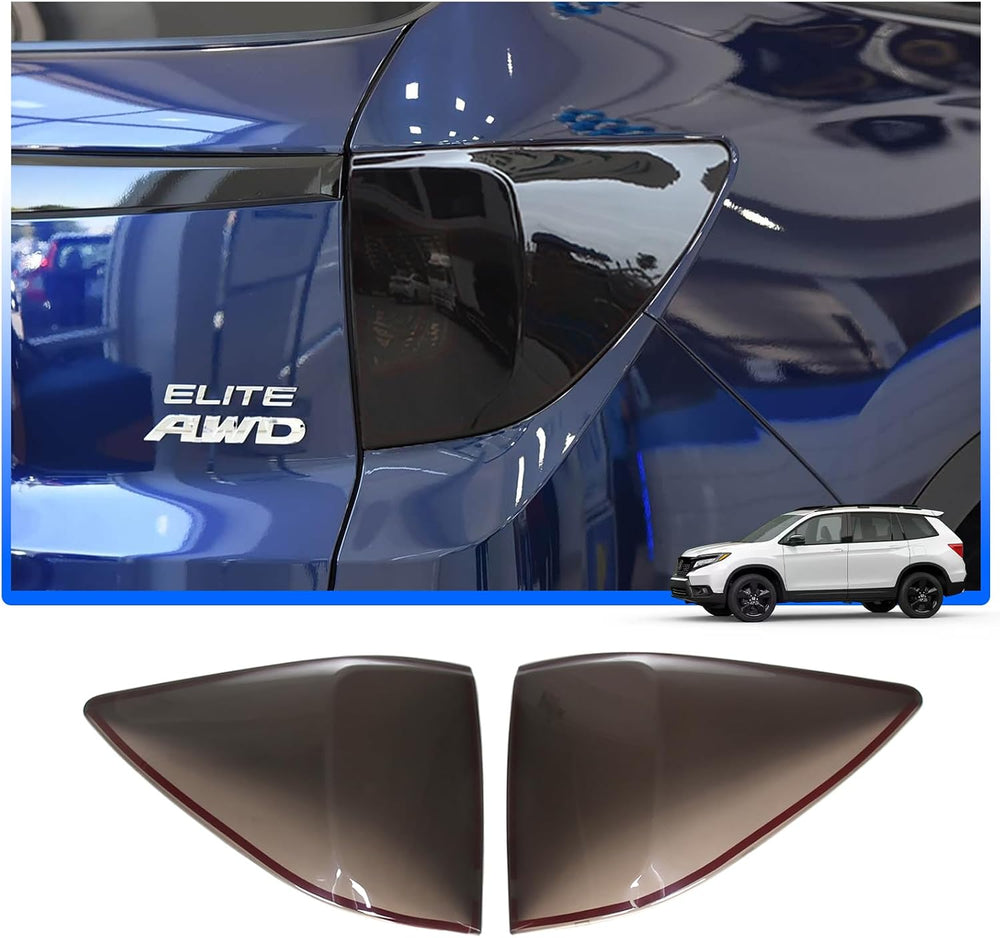 Rear Tail Light Cover Compatible with Honda Passport 2019-2023 Accessories, B...