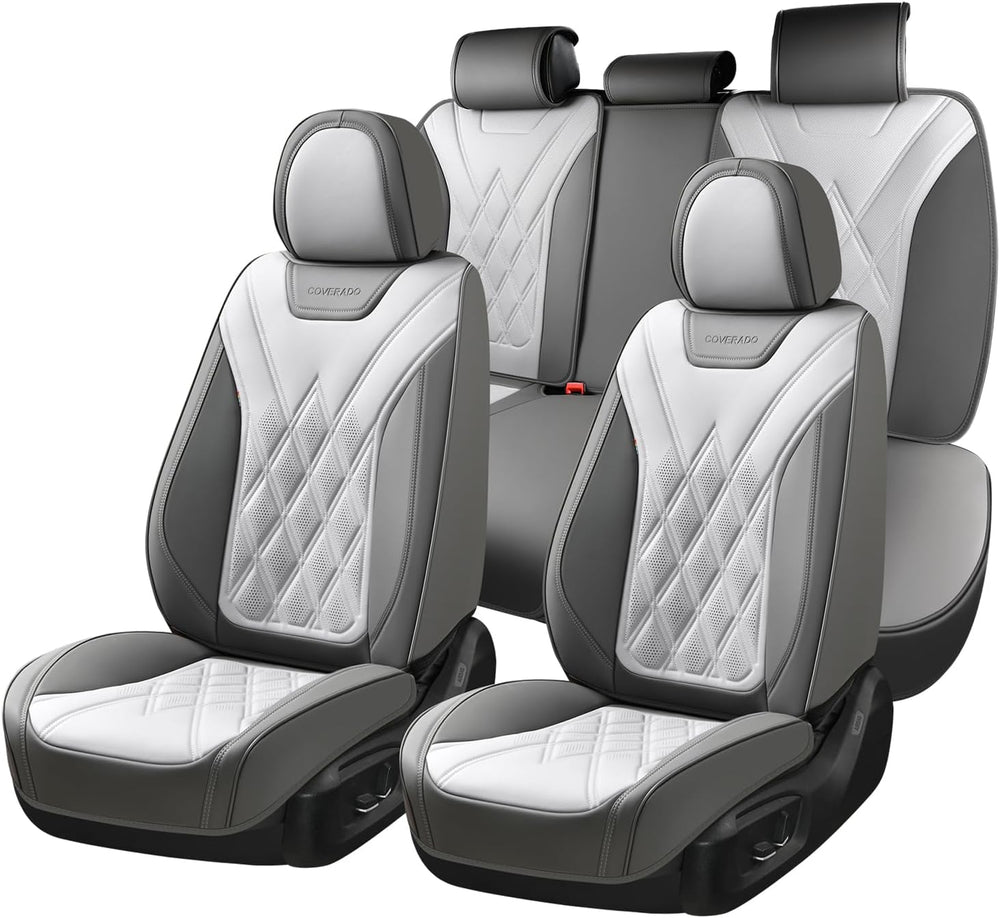 Coverado Car Seat Covers Full Set, Seat Covers for Cars, Front Seat Covers an...
