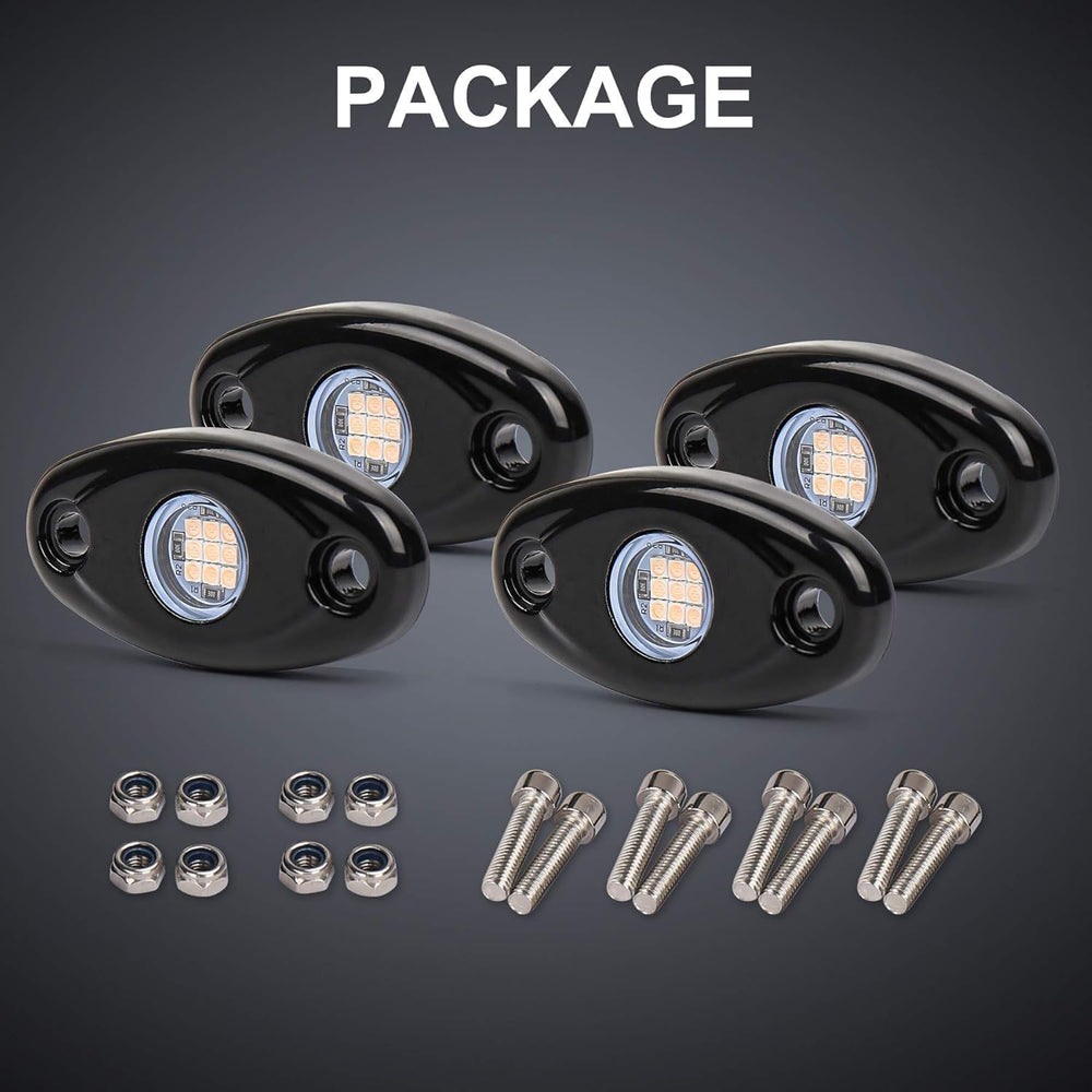 16pods Purple Pink Rock Lights Dc 12v with Switch Kit for Trucks Utv ATV IP68...