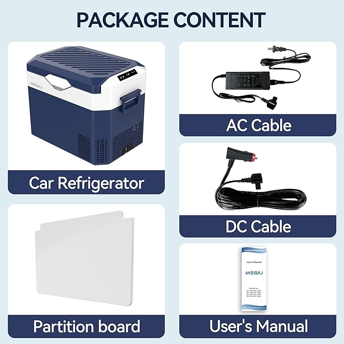 Car Refrigerator Portable 12V Fridge 32 Quart 12 Volt Freezer Compressor Cooler