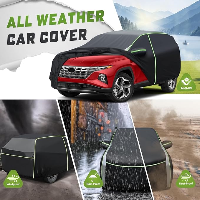 Mixsuper Liner Car Cover for Ford Escape 2000-2026, 7 Layers Waterproof Car