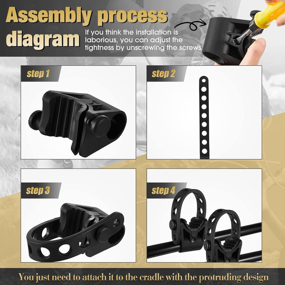 Fabbay 8 Sets Bike Rack Straps Replacement Bicycle Hitch Strap Cradle Car Rac...