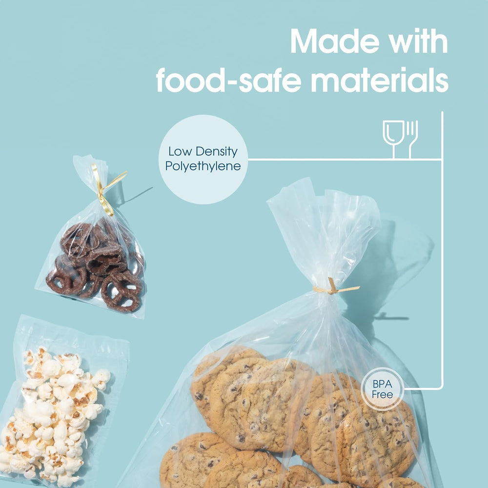 10" X 15" Open-End Flat Poly Bags (1000 Count) - 1.1 Mil Clear Plas...