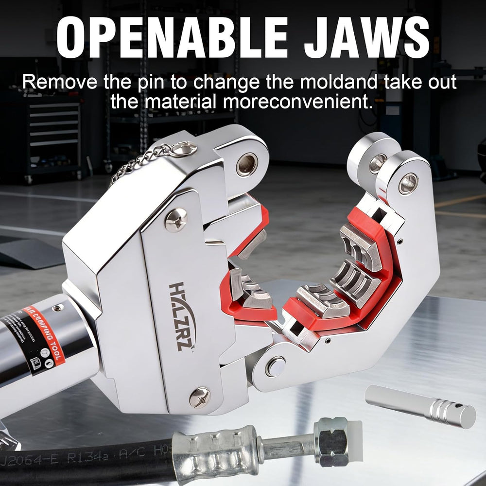 HZLZRZ Hydraulic AC Hose Crimper Kit - Manual A/C Hose Crimping Tool for BH A...