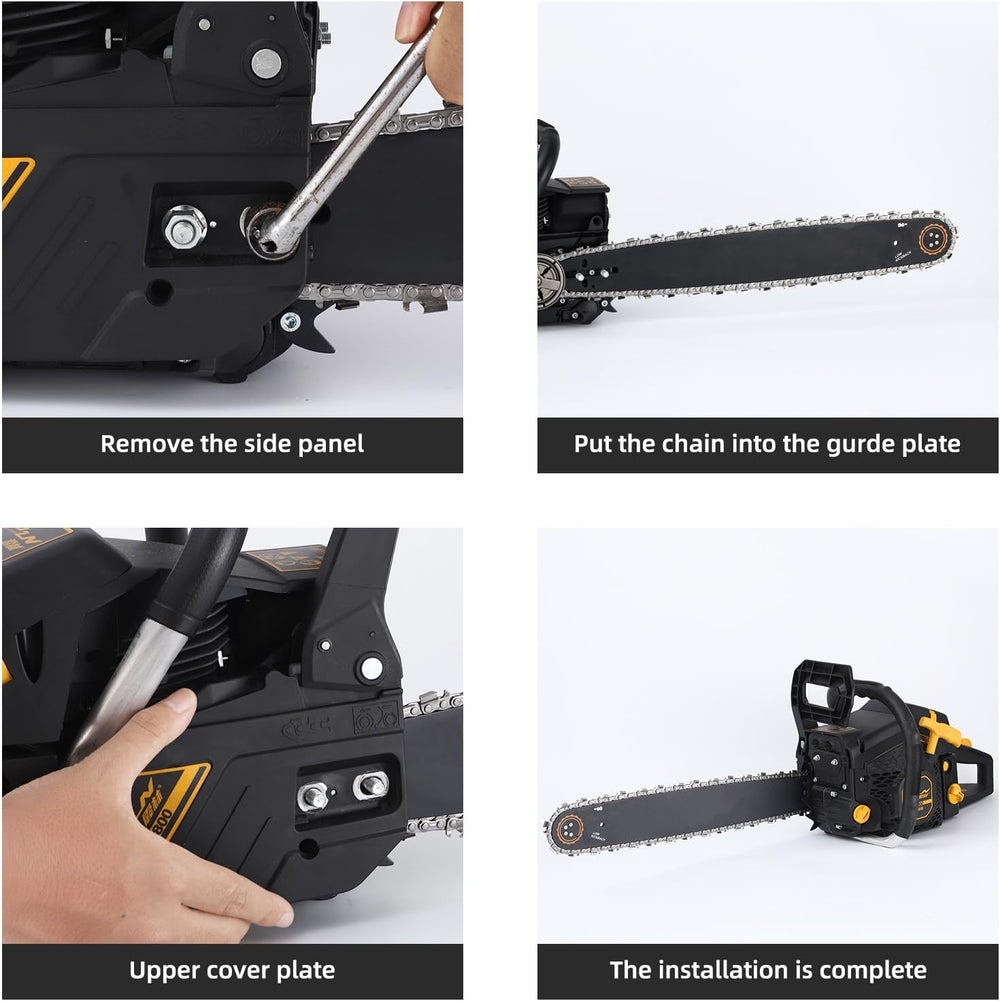 5 Pack 20 Inch Chainsaw Chain 76 Drive Links .58" Gauge, .325" Pitc...