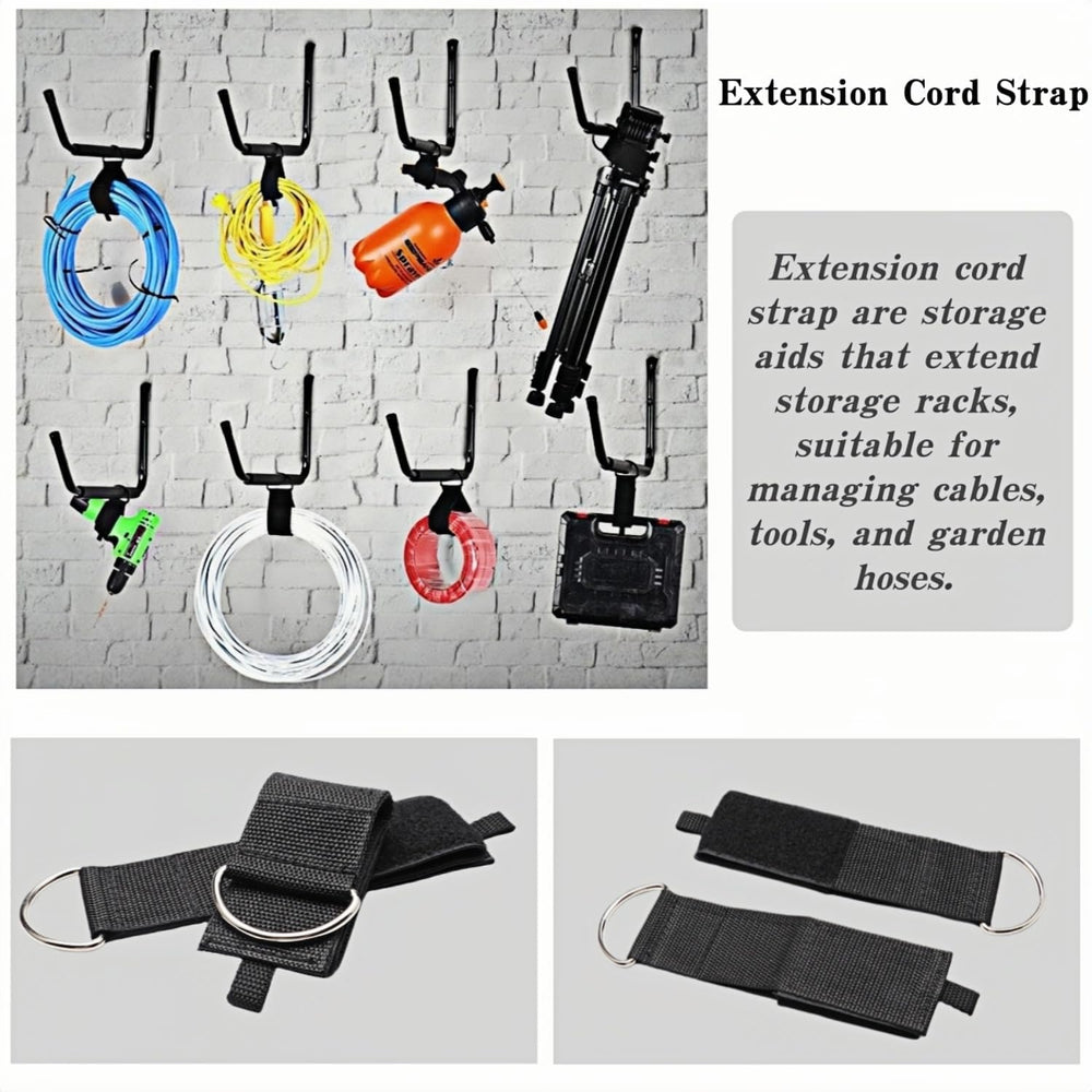 Overhead Garage Storage Hooks, Heavy Duty Double Ceiling Rack for Lumber Ladd...