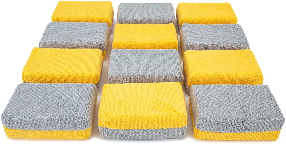 Autofiber Thick Ceramic Coating Applicator Sponge | 12 Pack |