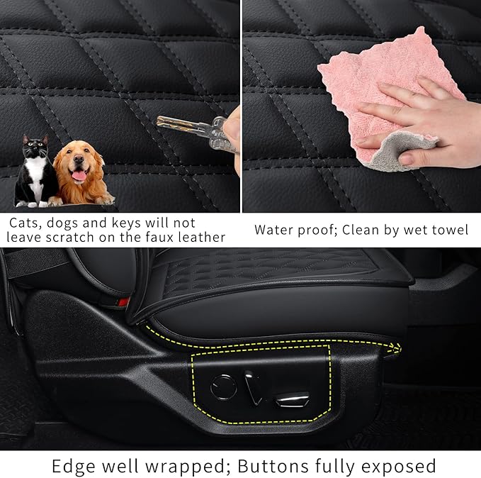 LUCKYMAN CLUB F150 Faux Leather Seat Covers Fit