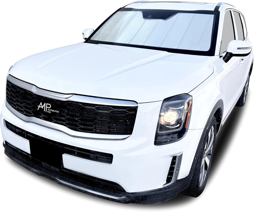 Windshield Foldable Lightweight Sunshade fits Kia K4 Sedan 2025-2026 | Silver...