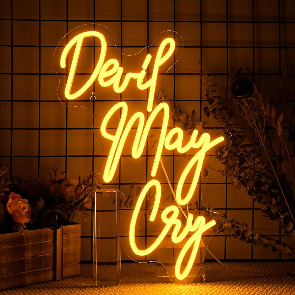 Devil May Cry Neon Sign Devil May Cry for Wall Decor neon Sign Lights USB Gam...