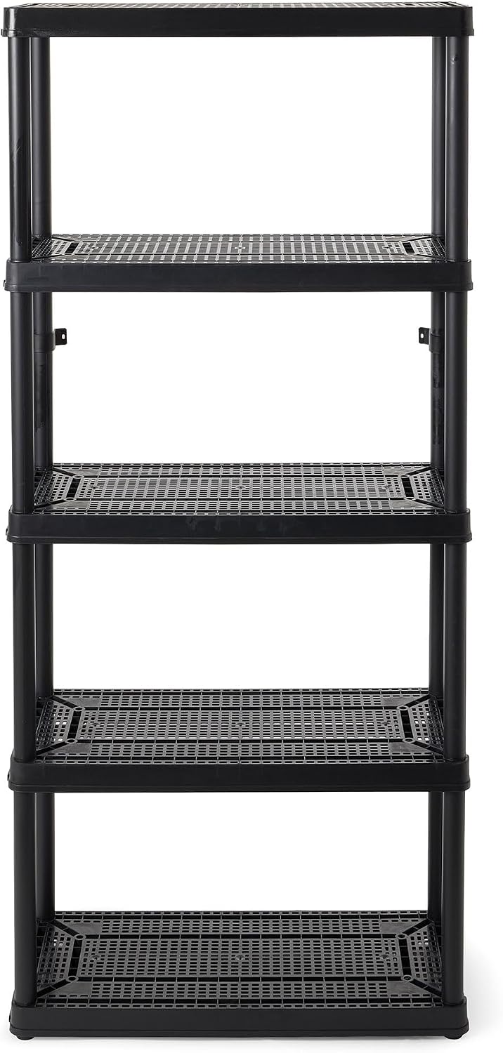 Gracious Living 5 Shelf Fixed Height Ventilated Medium Duty Storage Unit