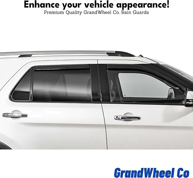 Window Deflectors Smoke Tinted in-Channel Side Window Vent Visor Deflectors (...