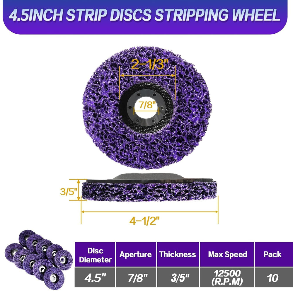 4-1/2" Stripping Discs Rust Remover Wheel,Strip Wheel for Angle Grinder