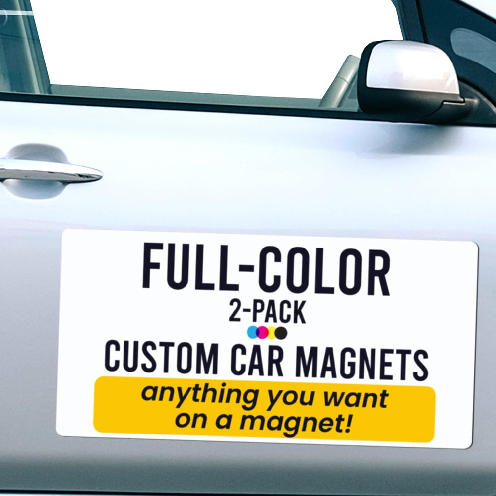 Magnet Me Up Customizable and Personalized Automotive Magnet Decals (2 Pack)