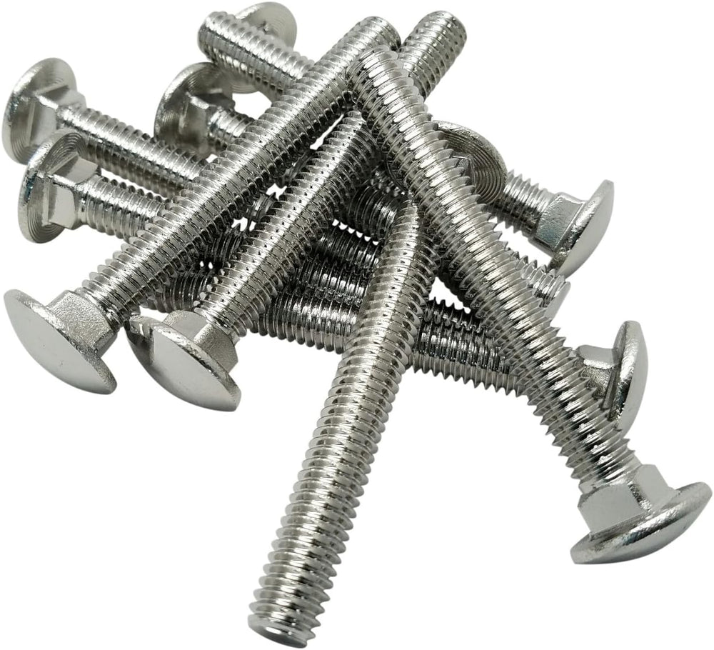 FBCB384P20 3/8-16 X 4" Carriage Bolts, 18-8 SS, Finish NL-19, PK20