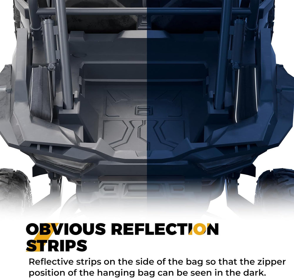 KEMIMOTO 2023-2014 XP 1000 Rear Bed Storage Bags 1680D Water-Resistant | Comp...