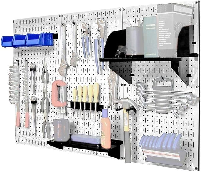 Wall Control 30-WRK-400WB Standard Workbench Metal Pegboard Tool Organizer