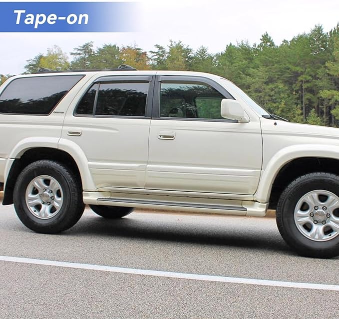 Window Visors Rain Guards for 1996-2002 Toyota 4Runner, Out-Channel Window Vent