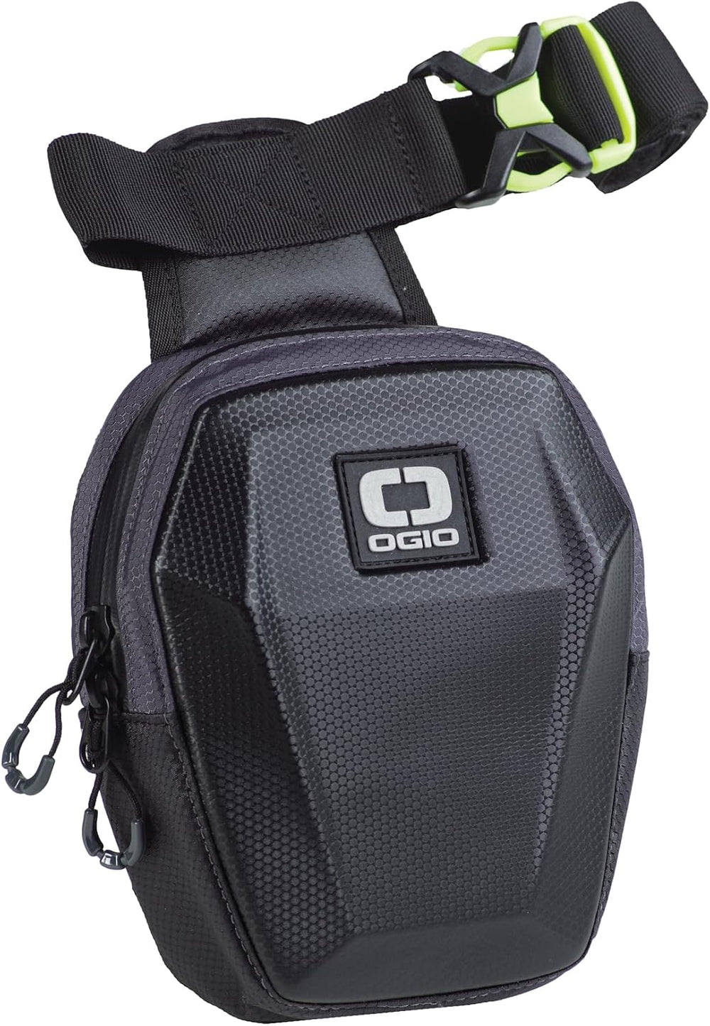 OGIO MOLDED LEG BAG, BLACK | Water-Resistant EVA Molded Front Panel, Inside Z...