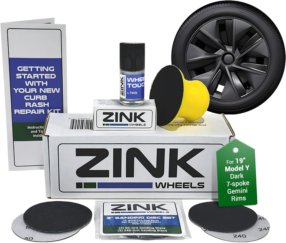 Premium Tesla Wheel Curb Rash Repair Kit
