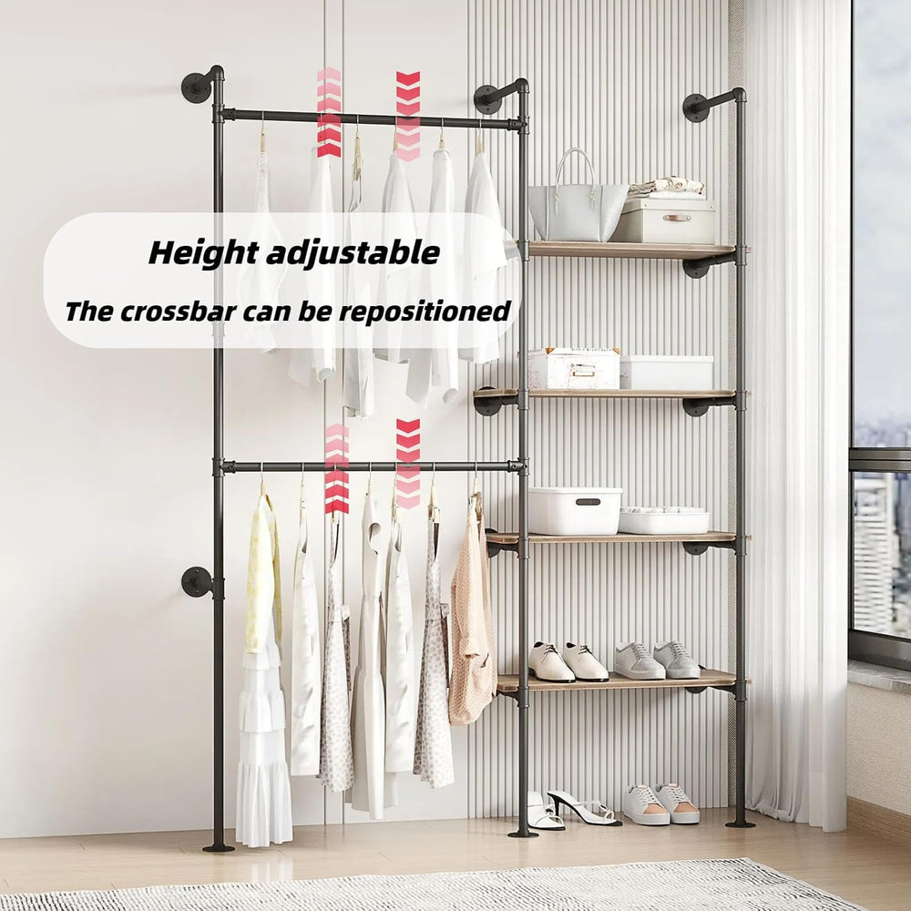 Industrial Pipe Clothing Rack