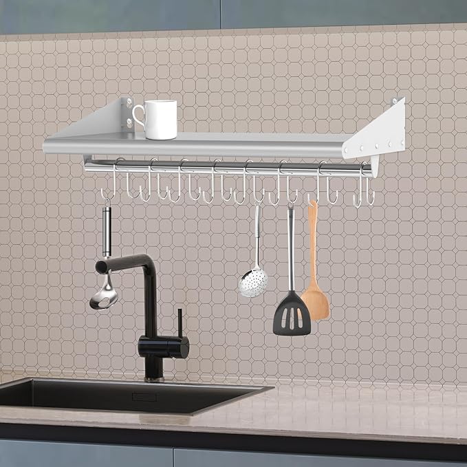 Skyflame Stainless Steel Floating Shelving