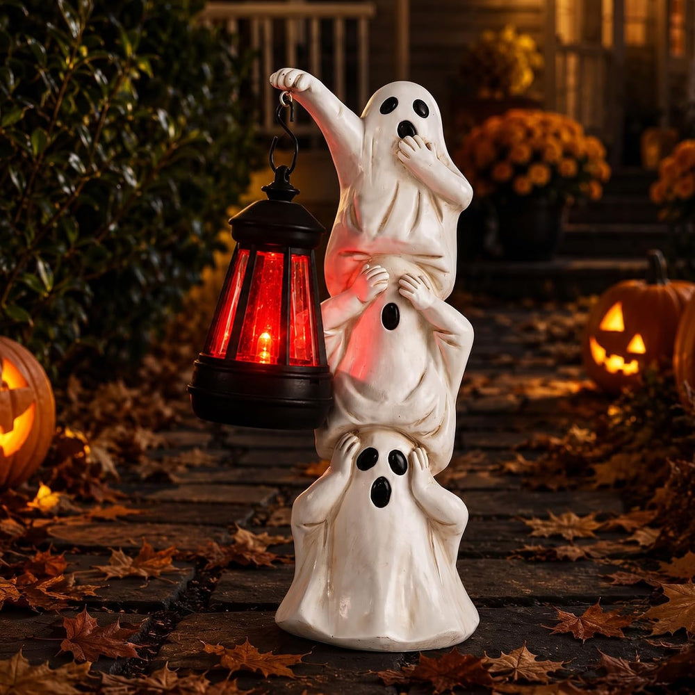 Halloween Decoration Ghosts Solar Statue Outdoor