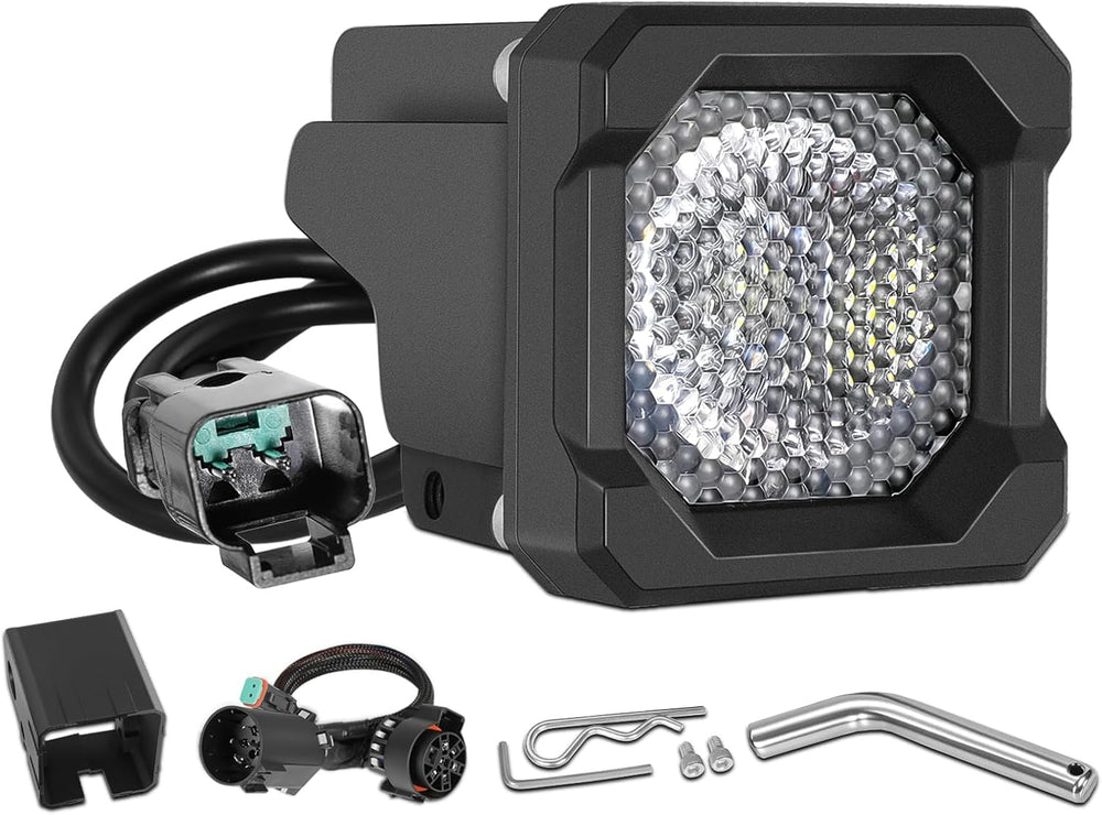 Flood Hitch Lights Kits, Niwaker LED Reverse Light for 2x2 Inch Trailer Hitch...