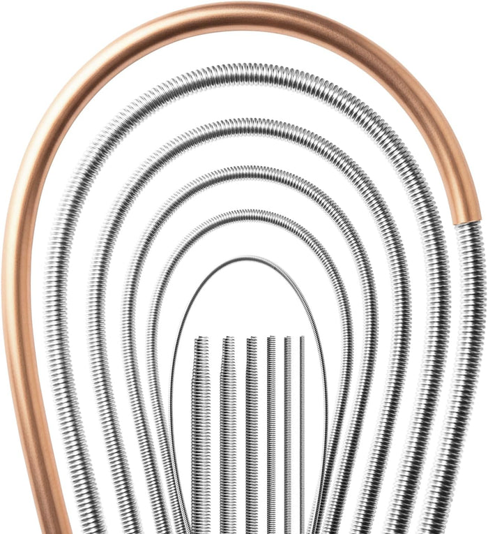 6-in-1 Copper Tube Bender Set – 43" Long Spring, Crease‑Free Bending